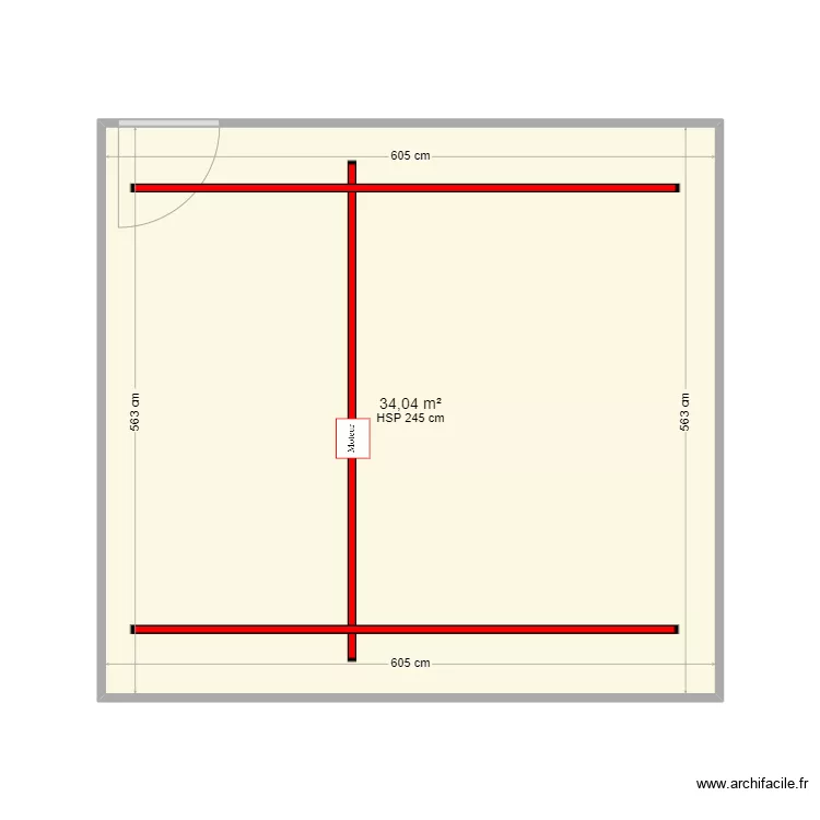 ARCHIPEL SALLE KINE 2. Plan de 