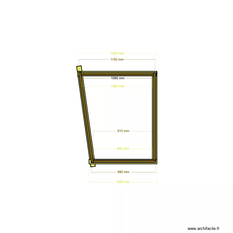 Cloisopn de biais face. Plan de 