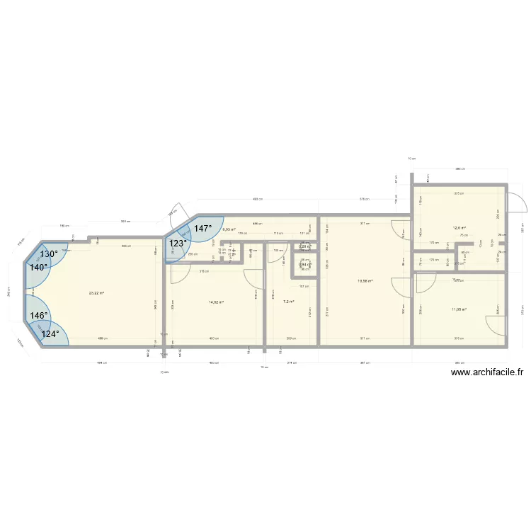 eberhart 2 chambre. Plan de 