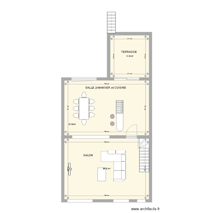 Aiseau premier etage 1. Plan de 0 pièce et 0 m2