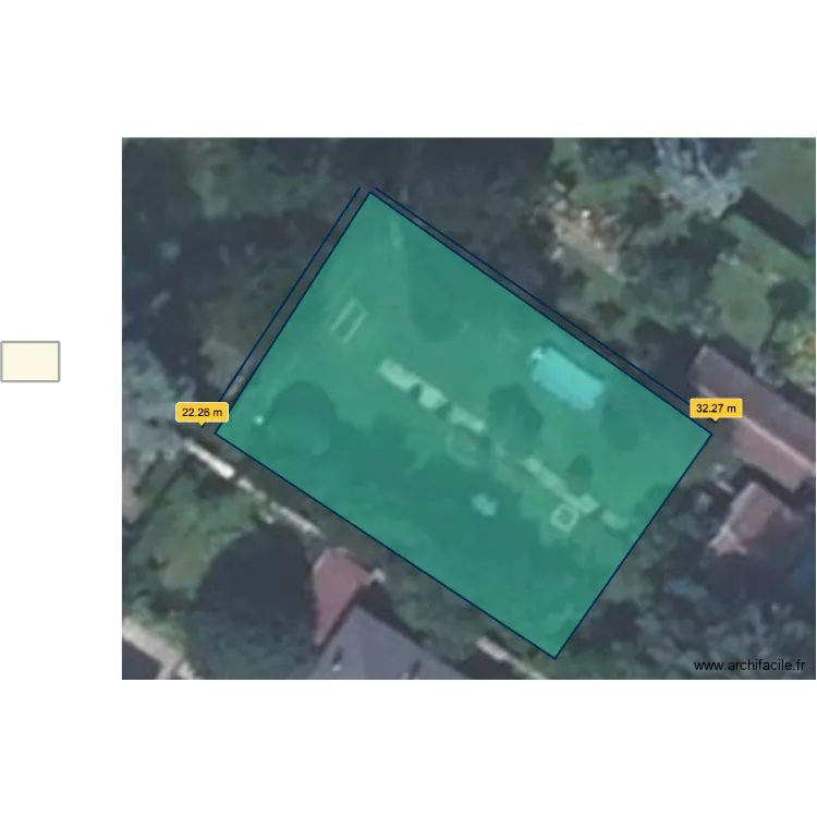 maison terrain. Plan de 