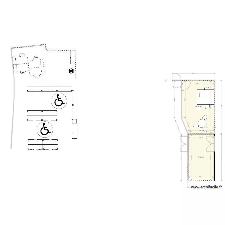 Bureaux Pr&eacute;pa hyp 4 + cueillette V2. Plan de 