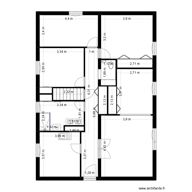 Projet Beau - Projet. Plan de 16 Pièces et 98 m² Projet Beau - Projet. Plan de 16 Pièces et 98 m²