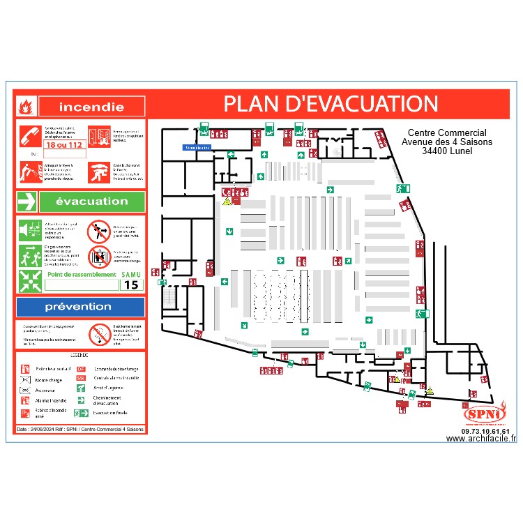 4 SAISONS INTERMARCHÉ EVAC 6. Plan de 2 pièces et 8 m2