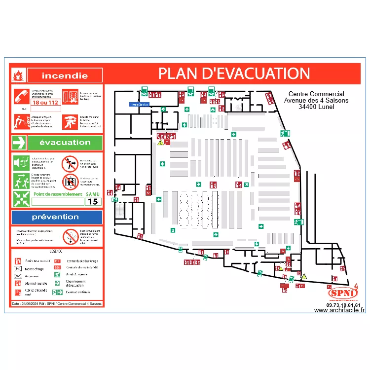 4 SAISONS INTERMARCHÉ EVAC 6. Plan de 4 SAISONS INTERMARCHÉ EVAC 6. Plan de