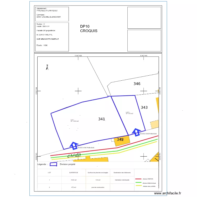 DP10 ETXEZAHERREA. Plan de 