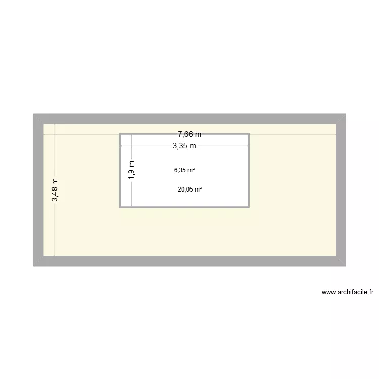 FACADE SALLE 13 COTE FENETRE V1 (9/6/2026). Plan de 2 et 33 m² FACADE SALLE 13 COTE FENETRE V1 (9/6/2026). Plan de 2 et 33 m²