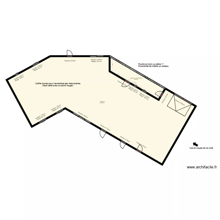 maison futur vierge. Plan de 