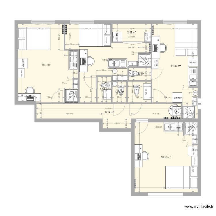 RICHELIEU V1 Meubles. Plan de 0 pièce et 0 m2