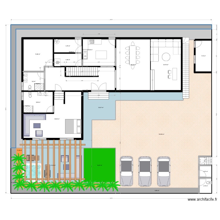 Minkan  Exterieurs. Plan de 0 pièce et 0 m2