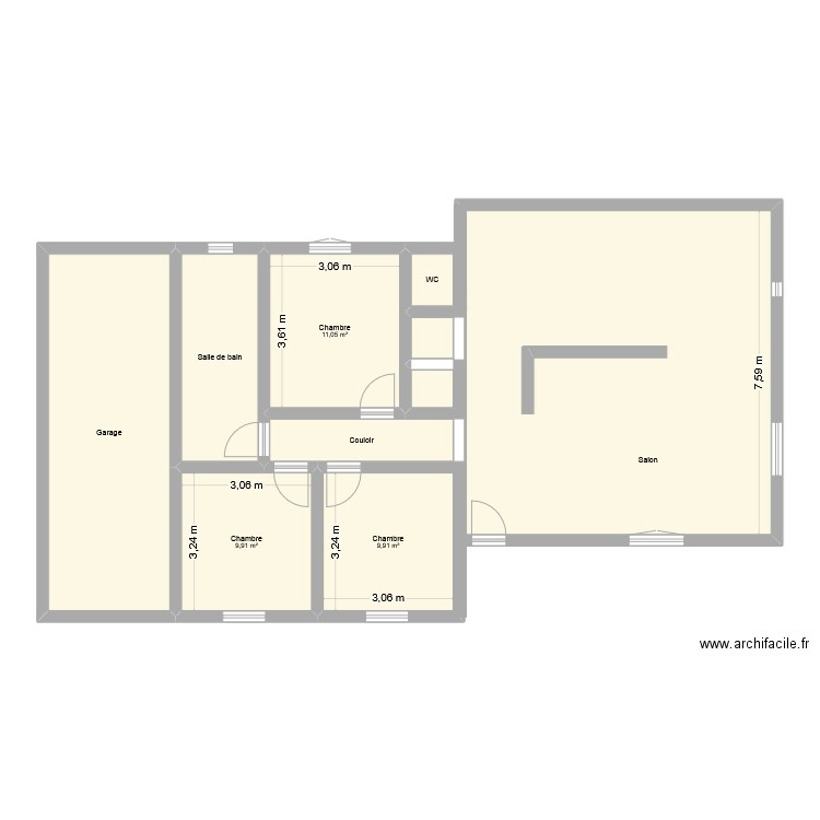 L'enclos. Plan de 10 pièces et 125 m2