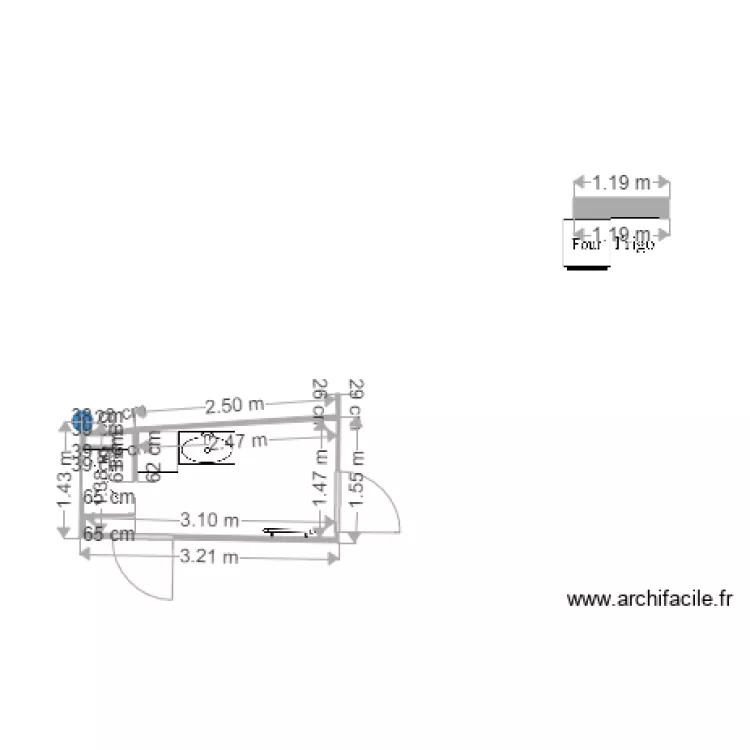 Salle de bain Projet 1. Plan de 