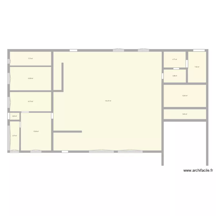 garage auto. Plan de 