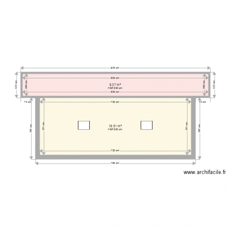 façade ouest. Plan de 0 pièce et 0 m2