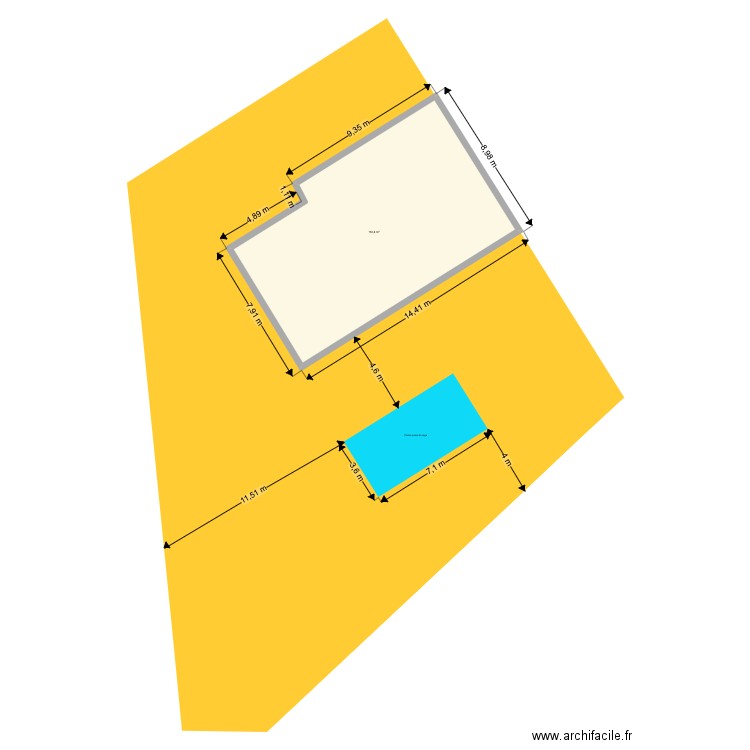 WIECZOREK. Plan de 1 pièce et 112 m2