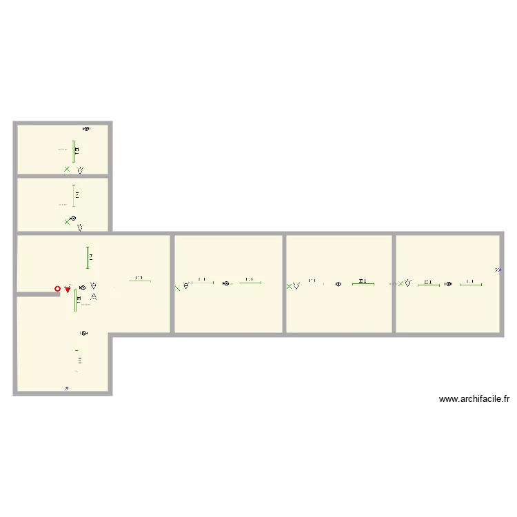 Grenier Etalle elecincendie. Plan de Grenier Etalle elecincendie. Plan de