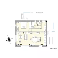 PG appart plain pied  pignon ouest 58m 1 section 4.5