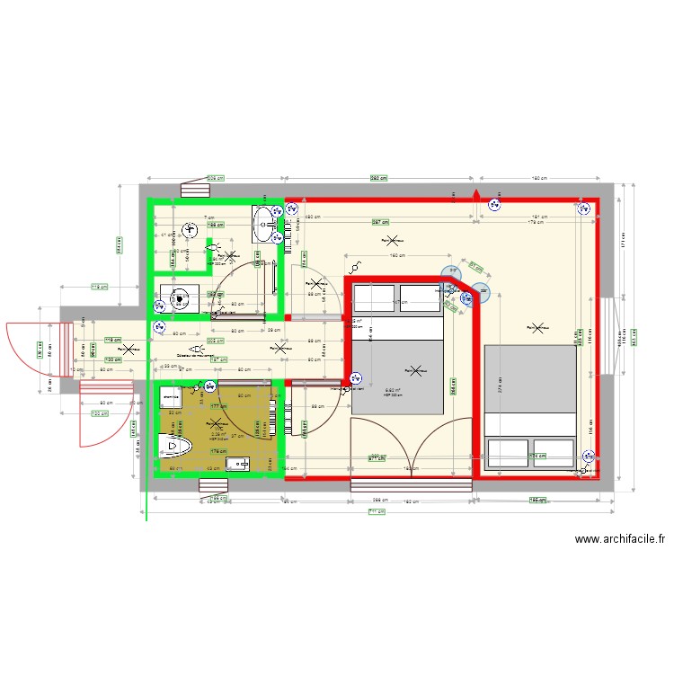 pièce chalet. Plan de 0 pièce et 0 m2