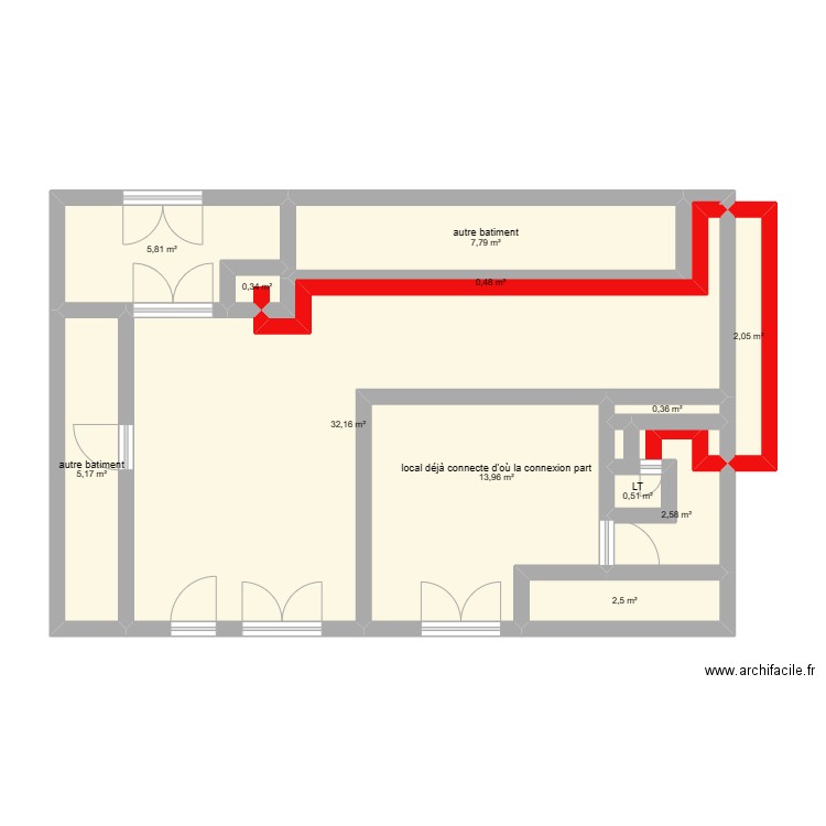 BAKER HUGHES complet. Plan de 12 pièces et 74 m2