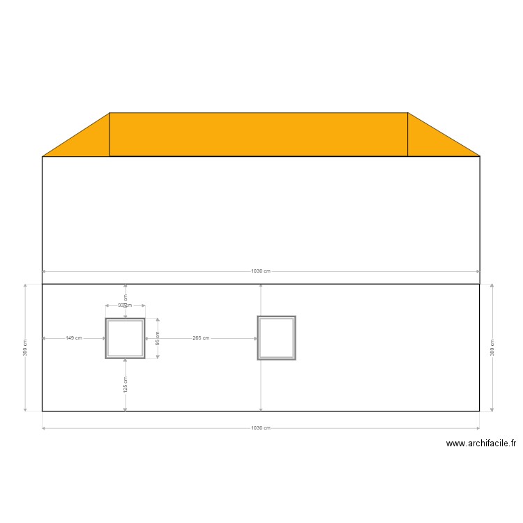 FACFADE ouest. Plan de 0 pièce et 0 m2