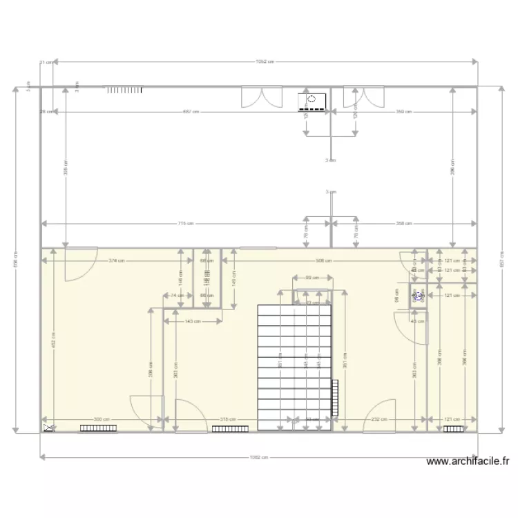 Plan RdC radiateurs. Plan de 