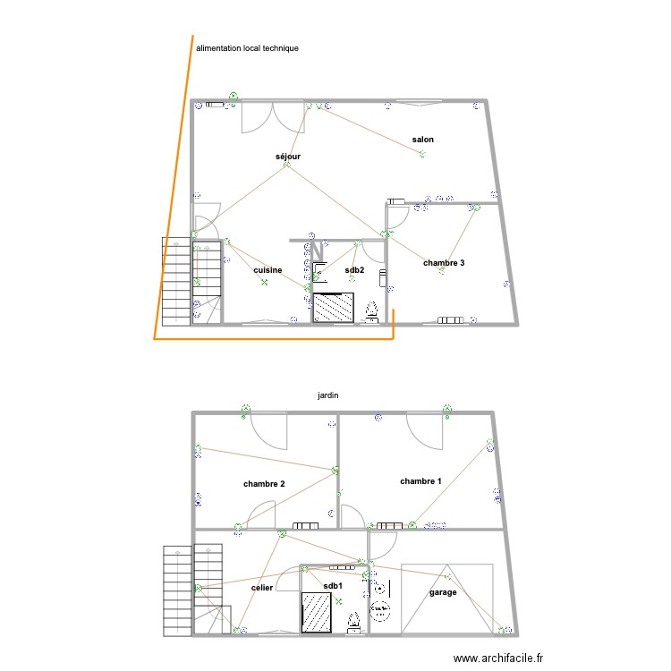 aderiva plan electrique. Plan de 0 pièce et 0 m2