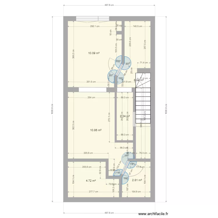 immeuble herstal Studio. Plan de 