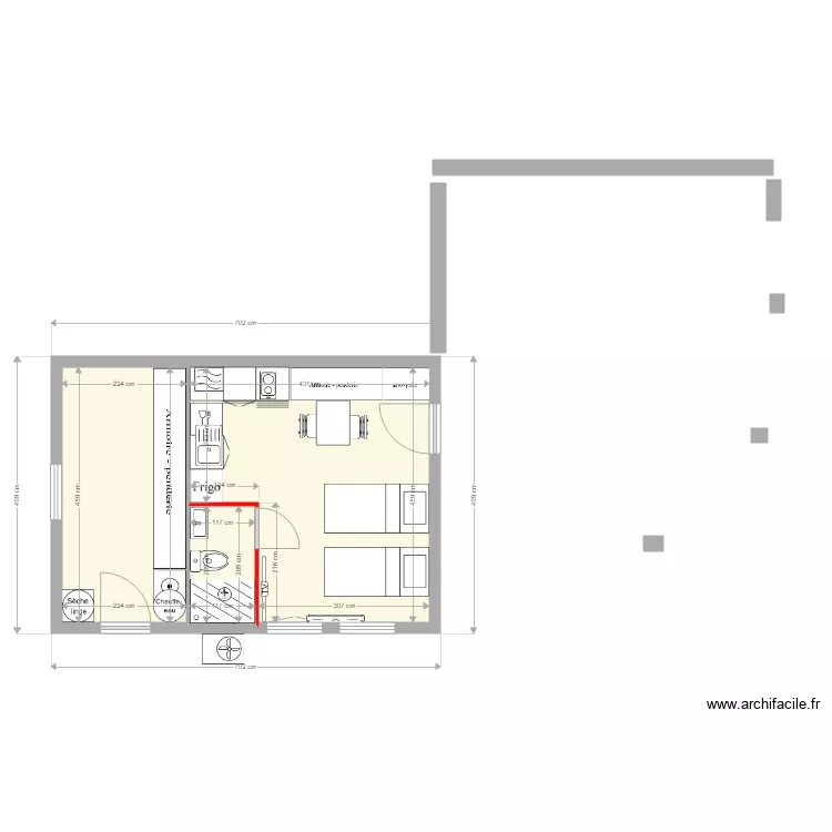 garage actuel 3. Plan de 