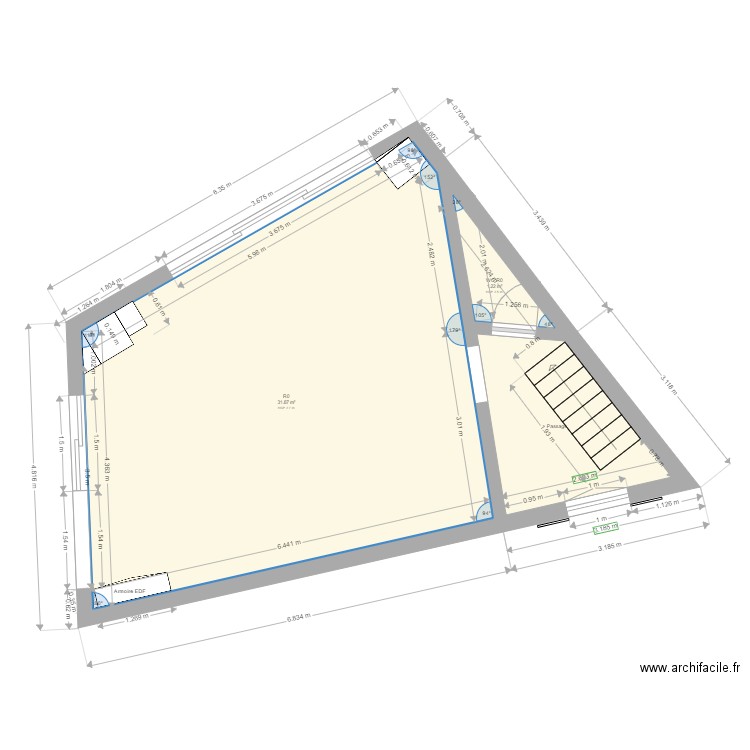 Plan general Pamiers2 R0. Plan de 0 pièce et 0 m2