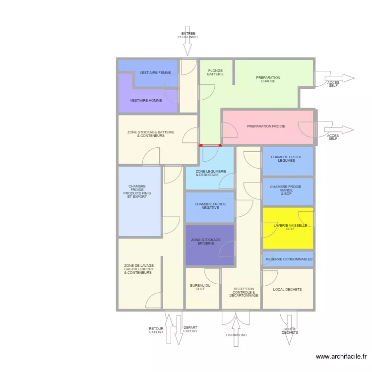 ESAT LA GOUTTE D'OR. Plan de 