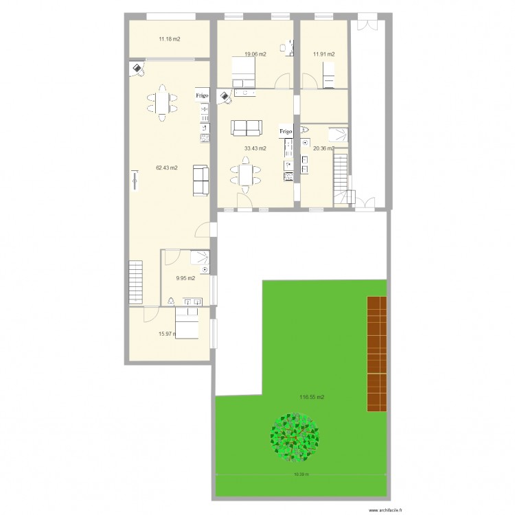 haxo rdc. Plan de 0 pièce et 0 m2