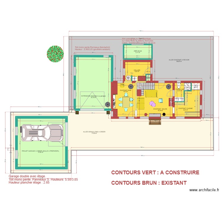 plan mini actuel revisite 3. Plan de 11 pièces et 296 m2