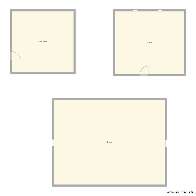 Croquis OSSWALD Sous sol et grenier. Plan de 0 pièce et 0 m2
