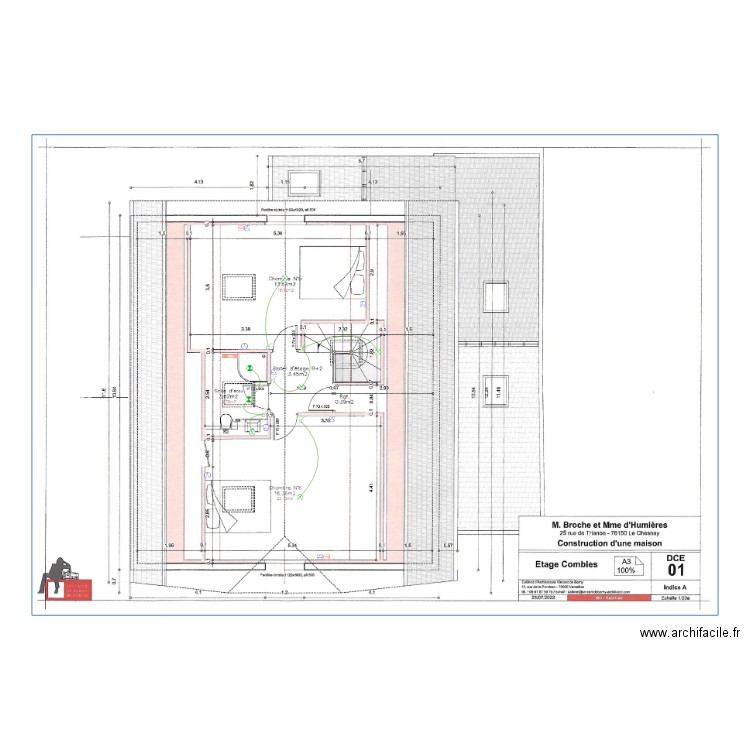 Broche Combles. Plan de 0 pièce et 0 m2