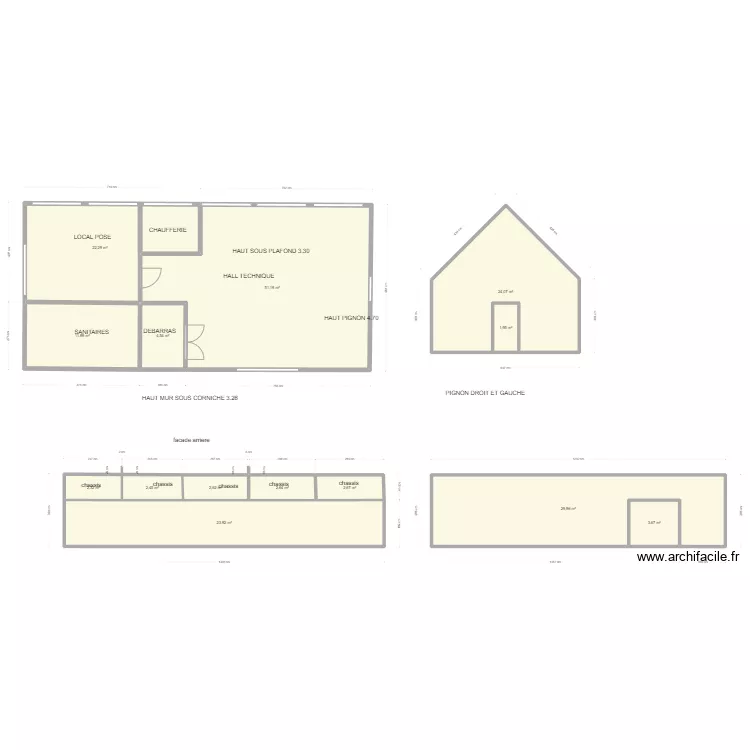 BATIMENT TECHNIQUE GRACE . Plan de 