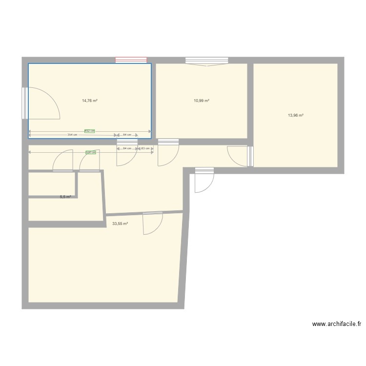 RDC GABARRET . Plan de 0 pièce et 0 m2