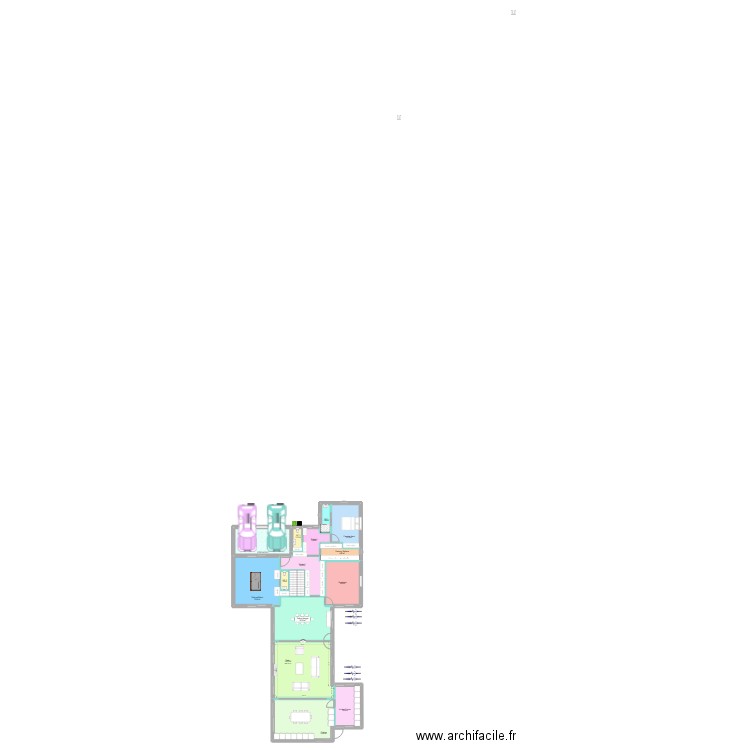 GARAUC II RDC. Plan de 15 pièces et 205 m2