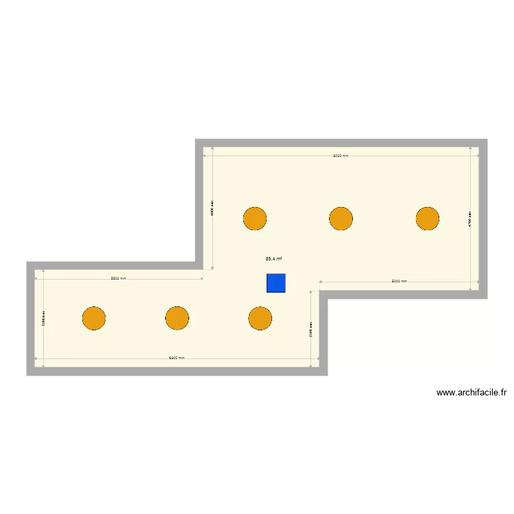 local lavage hall. Plan de 