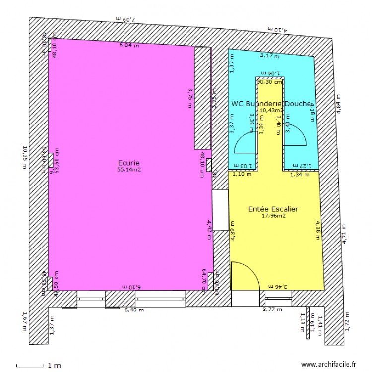 Ecurie séjour 2. Plan de 0 pièce et 0 m2