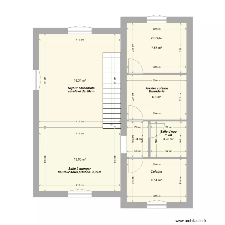 Corderie 6   RdC. Plan de 