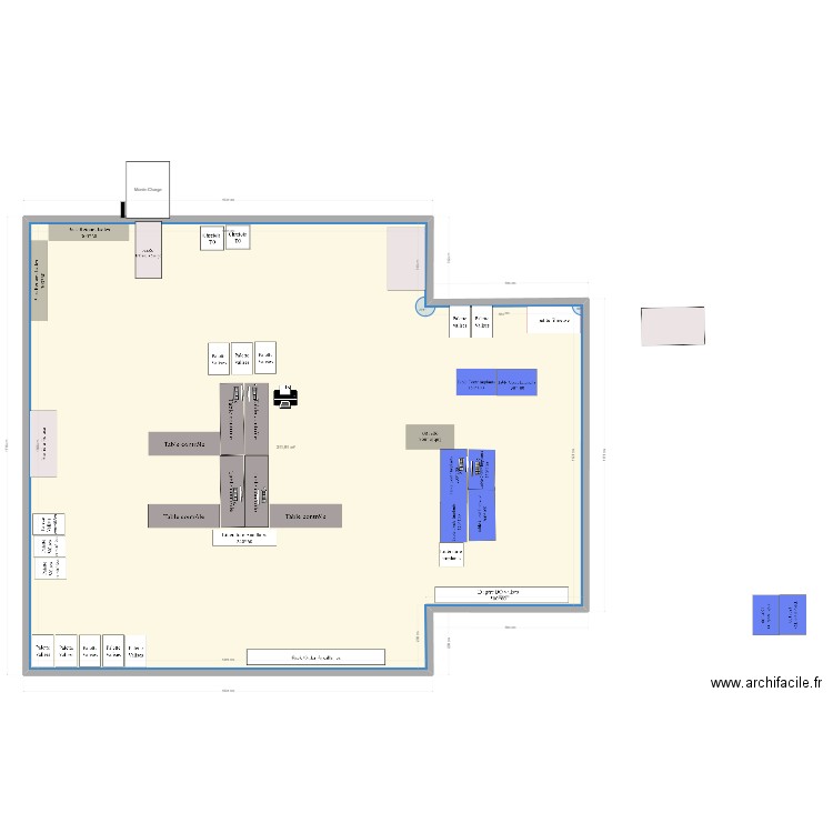 Plateforme niveau 1. Plan de 0 pièce et 0 m2