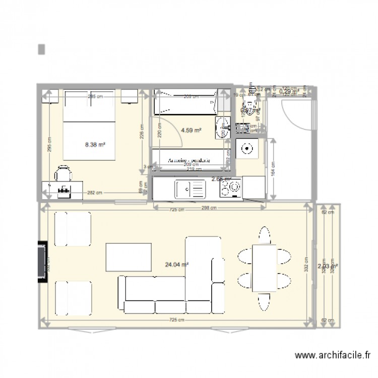 PAC. Plan de 0 pièce et 0 m2