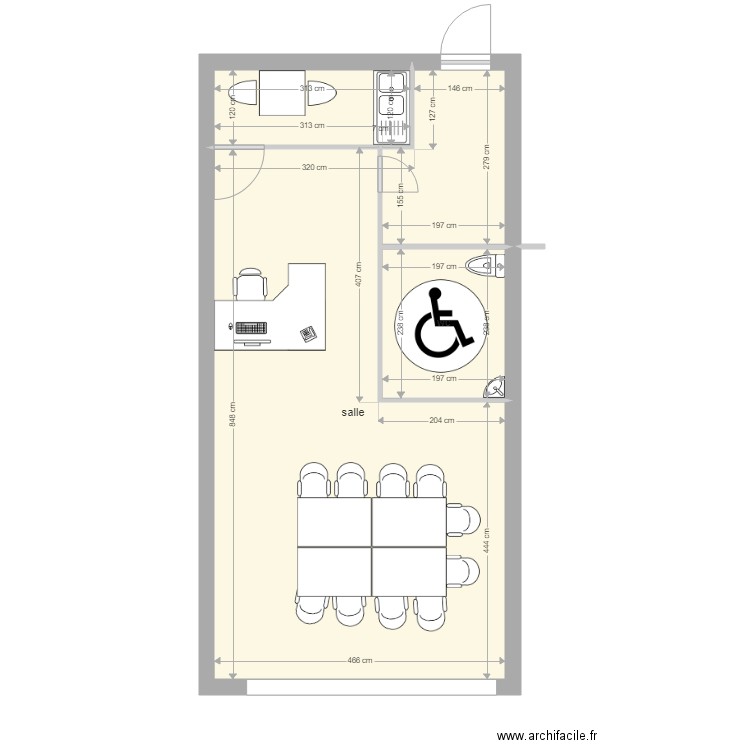 durand bureau. Plan de 0 pièce et 0 m2