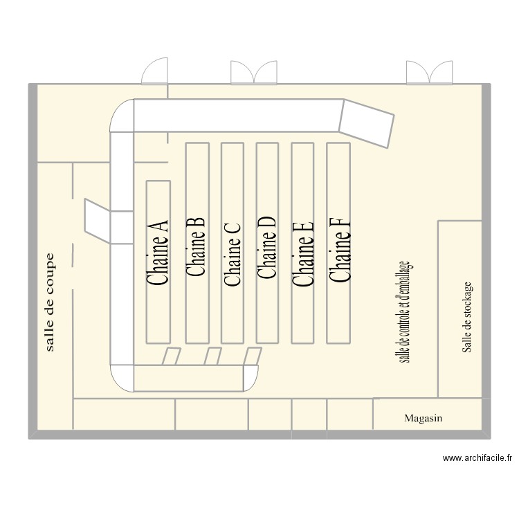 convoyeur. Plan de 18 pièces et 167 m2