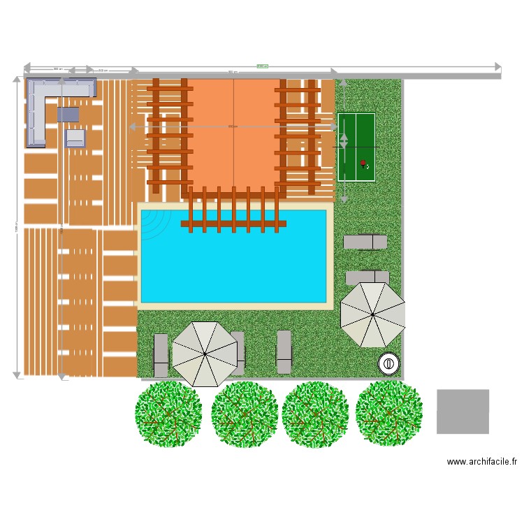 PERGOLA GAZEBO JARDIN 5. Plan de 0 pièce et 0 m2