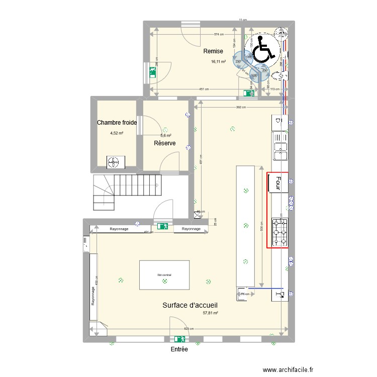 agencement local plomarc'h. Plan de 0 pièce et 0 m2