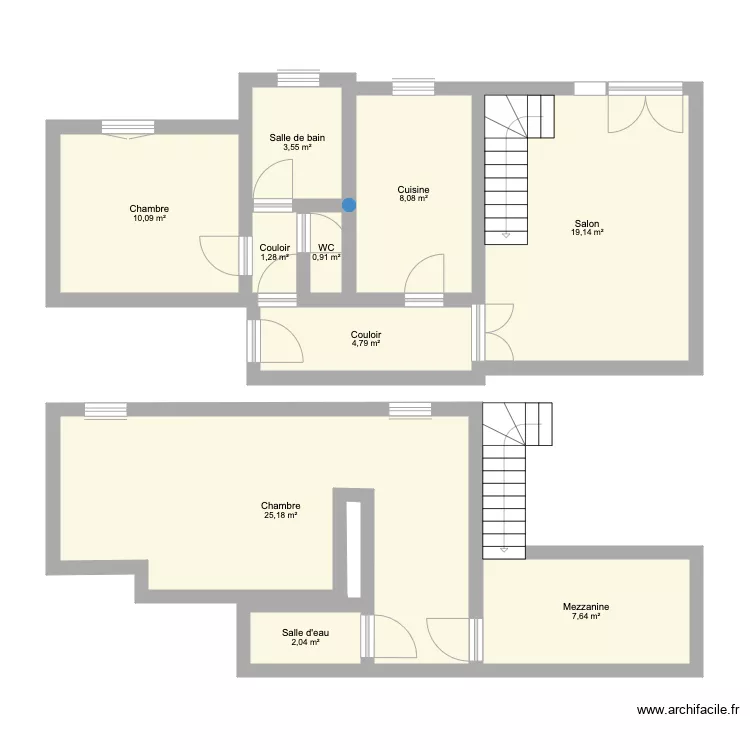 APPARTEMENT KIEFFER. Plan de 