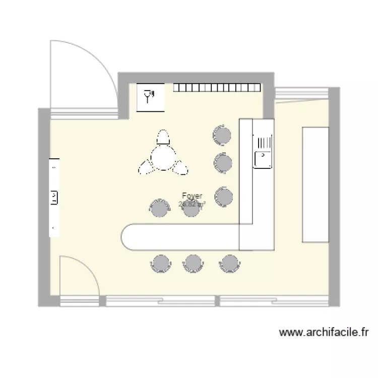 salle foyer. Plan de salle foyer. Plan de