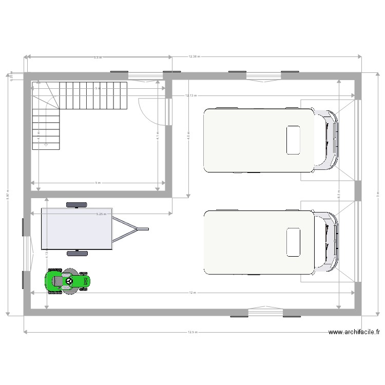 GARAGE ATELIER. Plan de 0 pièce et 0 m2