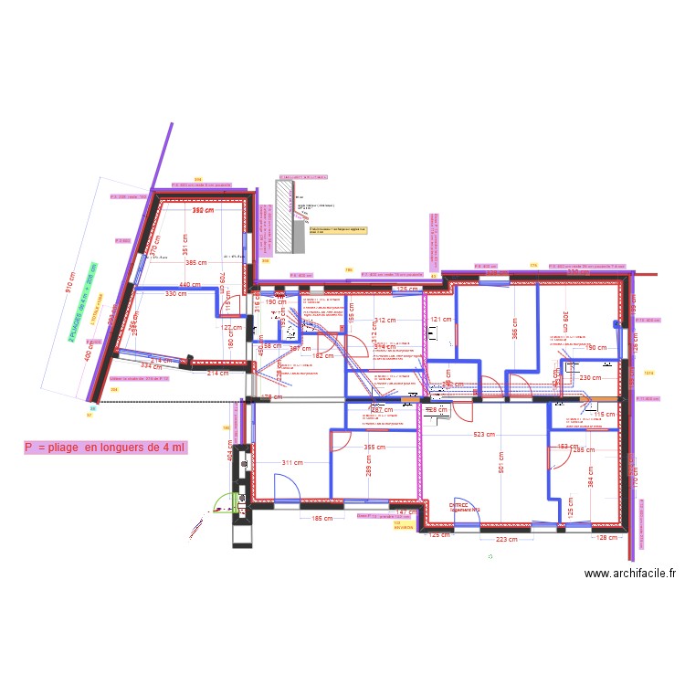 DAMIEN P 5. Plan de 19 pièces et 174 m2